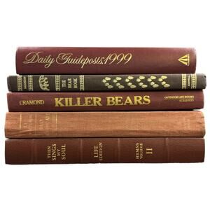 Brown Book Stack Home Decor